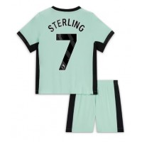 Chelsea Raheem Sterling #7 Tredjedraktsett Barn 2023-24 Kortermet (+ Korte bukser)